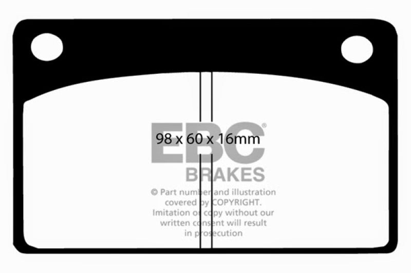 EBC 66-68 Volvo 140 1.8 Greenstuff Front Brake Pads - DP2143