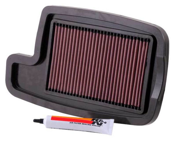 K&N Arctic Cat 12.813in O/S L x 7.5in O/S W x .875in H Replacement Air Filter - AC-4004 for 2005-2009 Arctic Cat 500 4x4 Auto