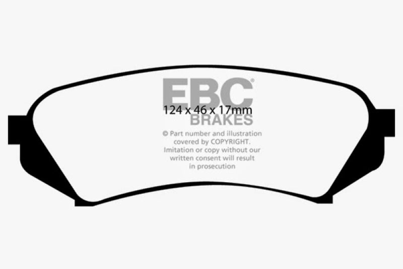 EBC 98-07 Lexus LX470 4.7 Greenstuff Rear Brake Pads - DP61282