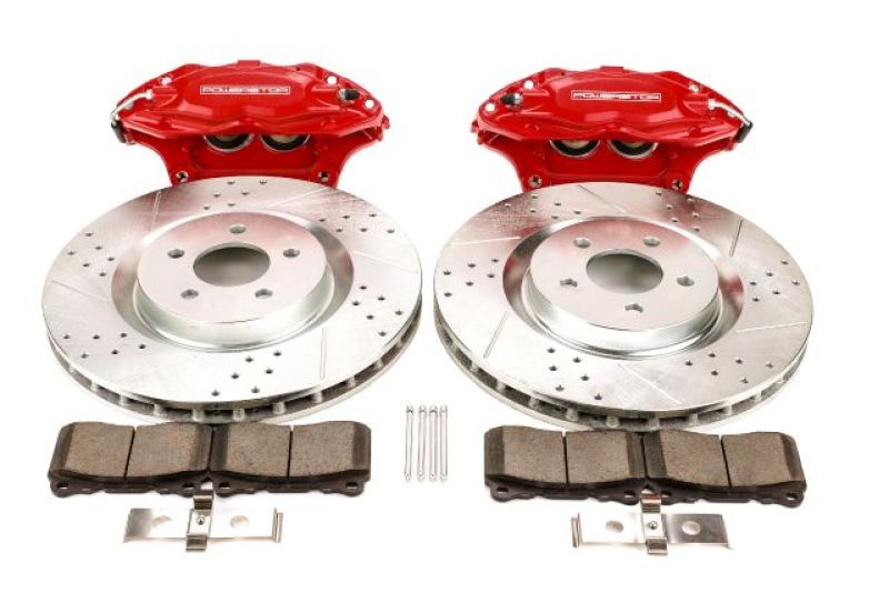 Power Stop 05-14 Ford Mustang Front Big Brake Conversion Kit - BBK-MUST-001R for 2005-2014 Ford Mustang - front view