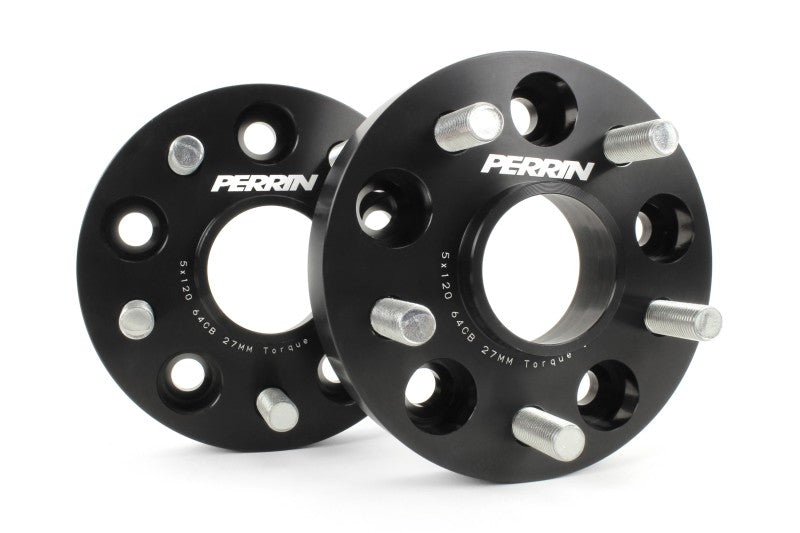 Perrin 17+ Honda Civic Type R 64.1mm Hub 5x120 27mm Wheel Spacers (One Pair) - PHP-WHL-027BK