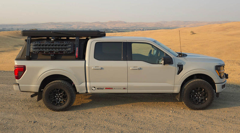 Rally Armor 21-24 Ford F-150 (Excl. Raptor) Black UR Mud Flap w/White Logo - MF115-UR-BLK-WH