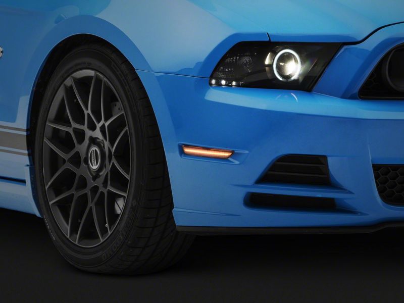 Raxiom10-14 Ford Mustang Axial Series LED Side and Quarter Marker Lights- Clear - 398335