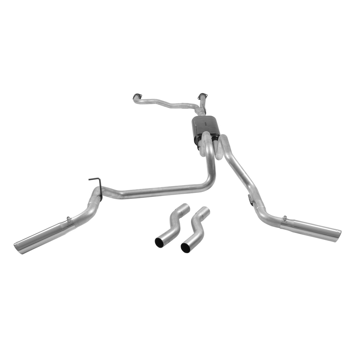 Flowmaster American Thunder Cat-Back Exhaust System - 2004-2015 Nissan TITAN - 3"x13" - Aluminized - 17406 - 5