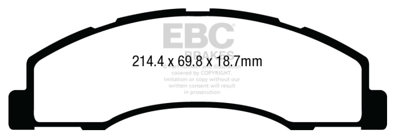 EBC 08-14 Ford Econoline E150 4.6L Extra Duty Front Brake Pads - ED93004