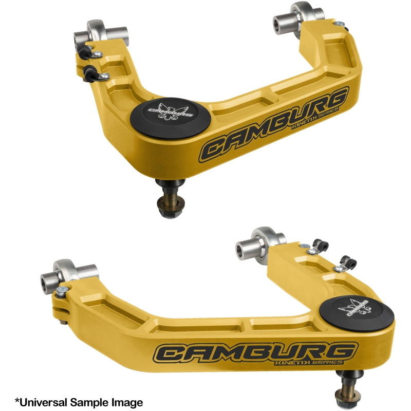 Camburg 19-23 Ford Ranger KINETIK Performance Billet Uniball Upper Arms - Gold - CAM-110250-GLD