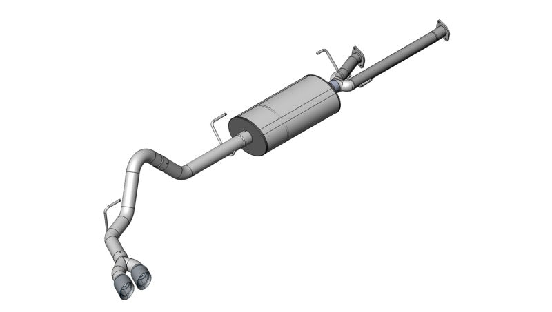 Corsa 2007-2008 Toyota Tundra Double Cab/Crew Max 5.7L V8 Polished Sport Cat-Back Exhaust - 14577