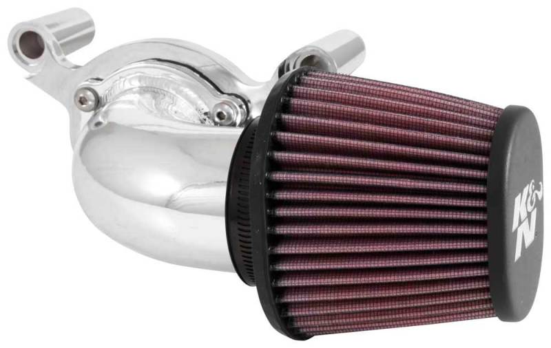 K&amp;N 01-15 Harley-Davidson Touring 96 / 103 / 08-15 Bright Aircharger Performance Intake - 63-1131P