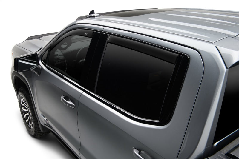 AVS 05-18 Nissan Frontier Crew Cab Ventvisor Low Profile Window Deflectors 4pc - Matte Black - 774037