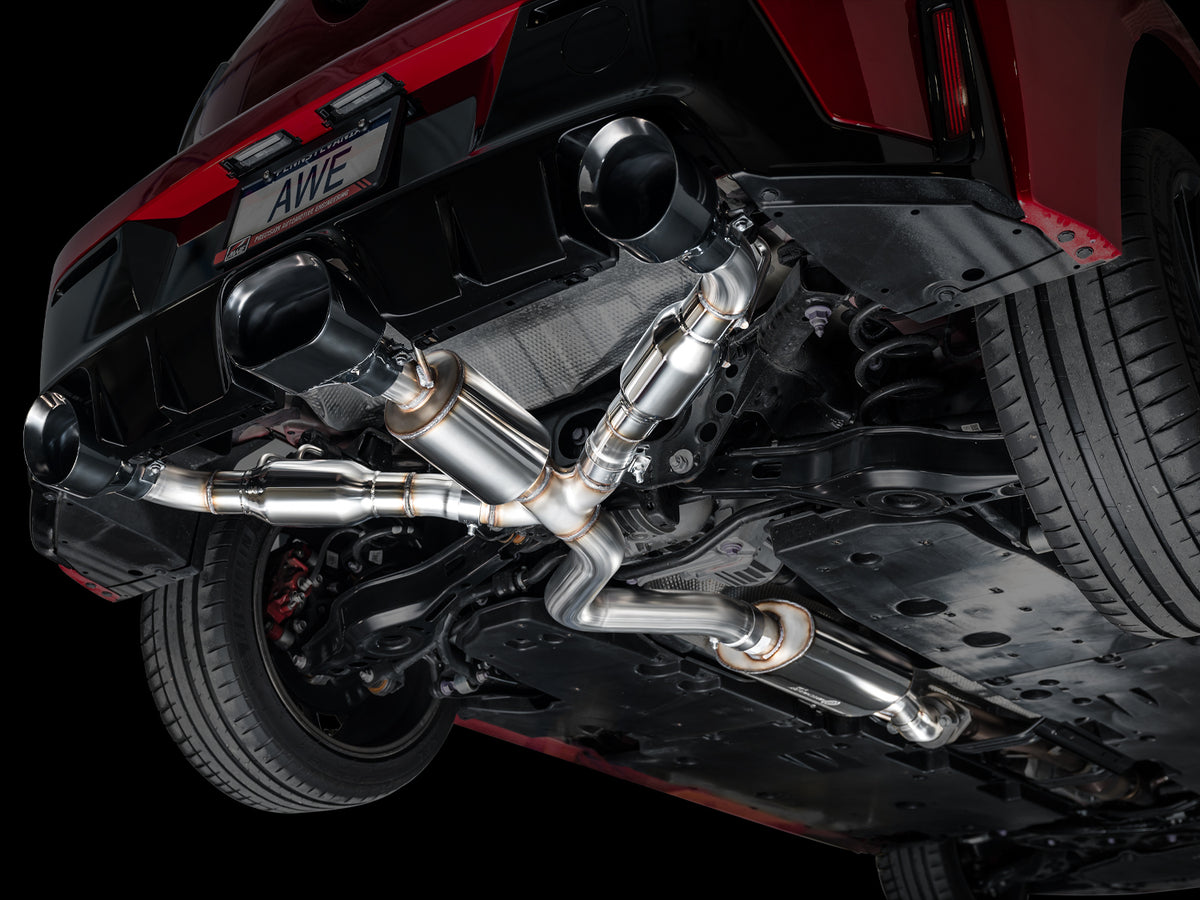 AWE Tuning 2023+ Toyota GR Corolla Touring Edition Exhaust - Diamond Black Tips - 3015-53472