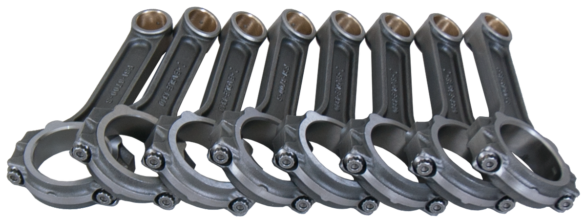 Eagle Chevrolet BB Forged 4340 Steel w/ARP2000 Bolts I-Beam Connecting Rods - Set of 8 - FSI67002000 - front view