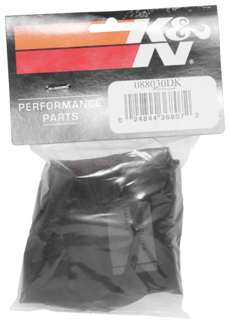 K&N Drycharger Air Filter Wrap 8-3/4in X 10-1/4in X 3in Black - 088030DK
