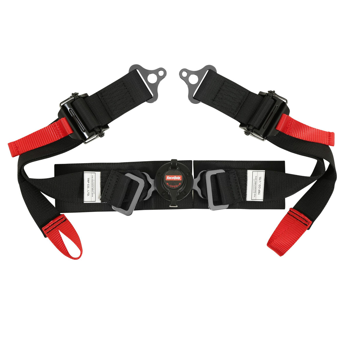 RaceQuip Black FIA 6pt Pull Up Lap FHR Formula Sub