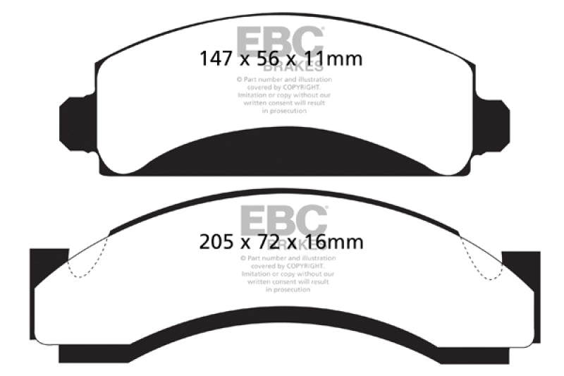 EBC 74-80 Chevrolet C30 (JB8) Greenstuff Front Brake Pads - DP61241