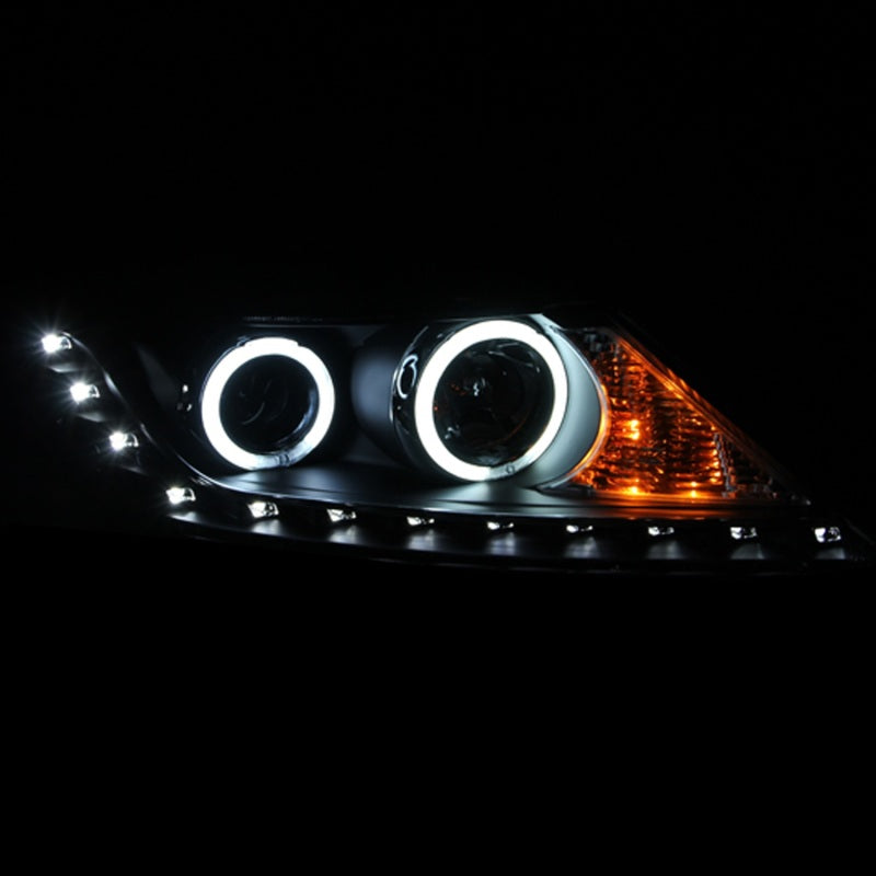 ANZO 2011-2013 Kia Sorento Projector Headlights w/ Halo Black (CCFL) - 111248