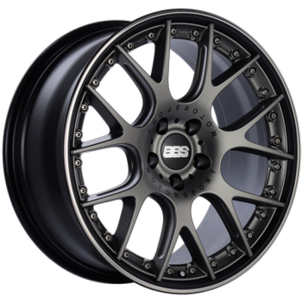 BBS CH-RII 21x9 5x112 ET32 Satin Black Center Platinum Lip SS Rim Prot Wheel PFS Req w/MS Etching - CH601PBPO-MTSP by BBS