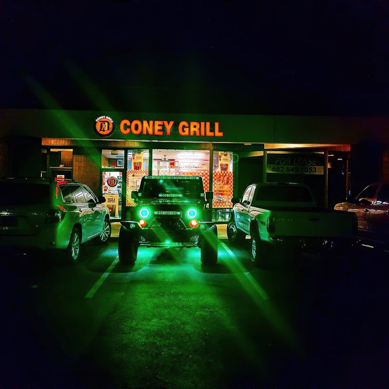 Oracle 7in High Powered LED Headlights - Black Bezel - ColorSHIFT No Controller SEE WARRANTY - 5769-334