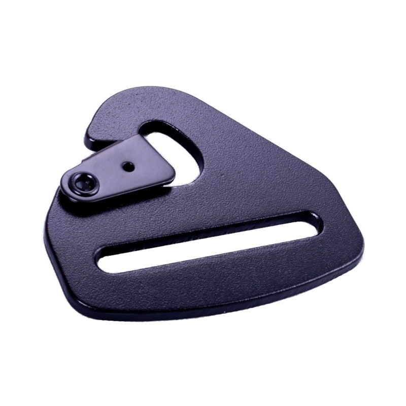 RaceQuip Snap Hook End Seat Belt Mounting Hardware / Fits 2 In. Belts / Forged Steel - Black - 700930RQP