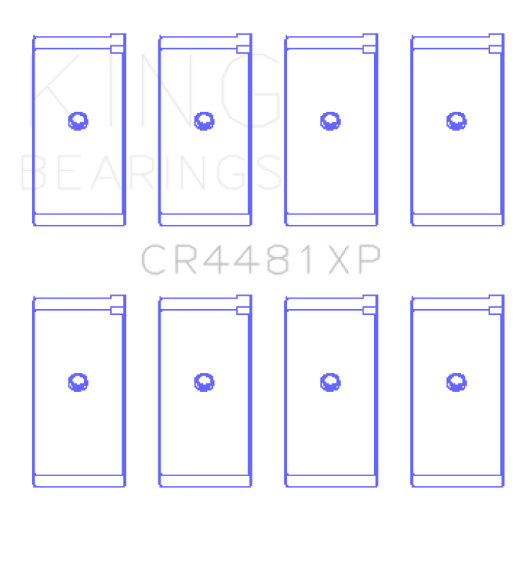 King Mitsubishi 4G63/4G64 6 Bolt 1st Gen DSM (Size 0.25mm) Performance Rod Bearing Set - CR4481XP0.25