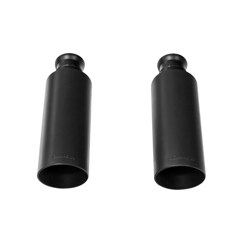 Flowmaster 09-24 Dodge Ram 1500 5.7L 4in Angle Cut Exhaust Tips - Black - 15356B