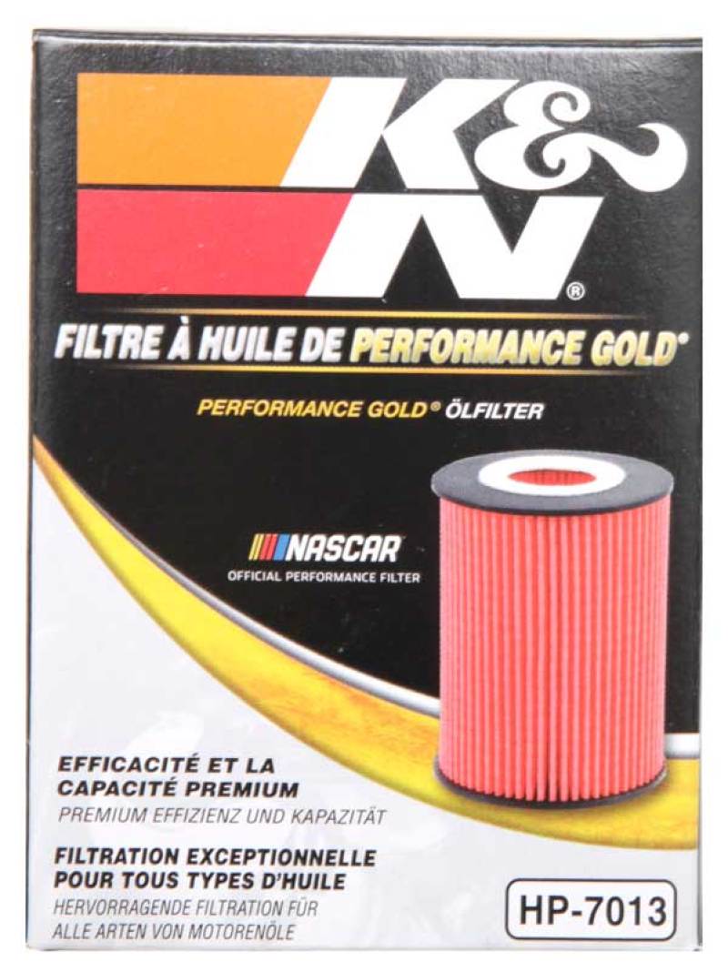 K&N 07-09 Mazdaspeed3 Performance Gold Oil Filter (OEM style cartridge filter) - HP-7013