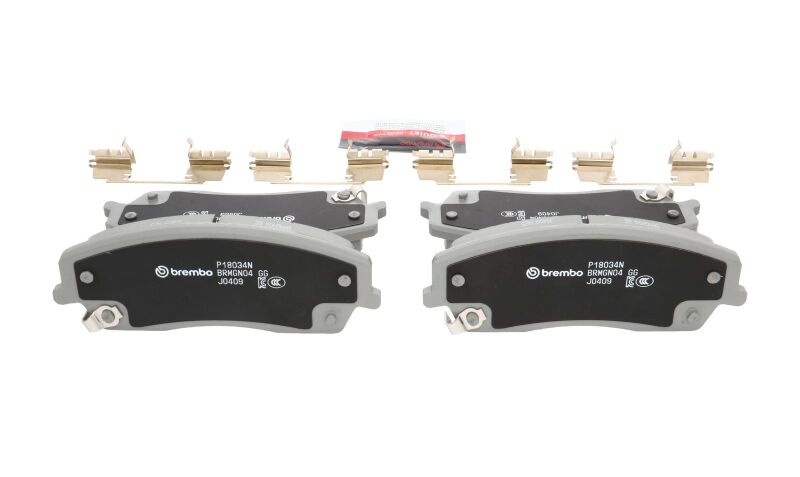Brembo 05-08 Chrysler 300/ Dodge Charger/Challenger/Magnum Front NAO Brake Pad - P18034N