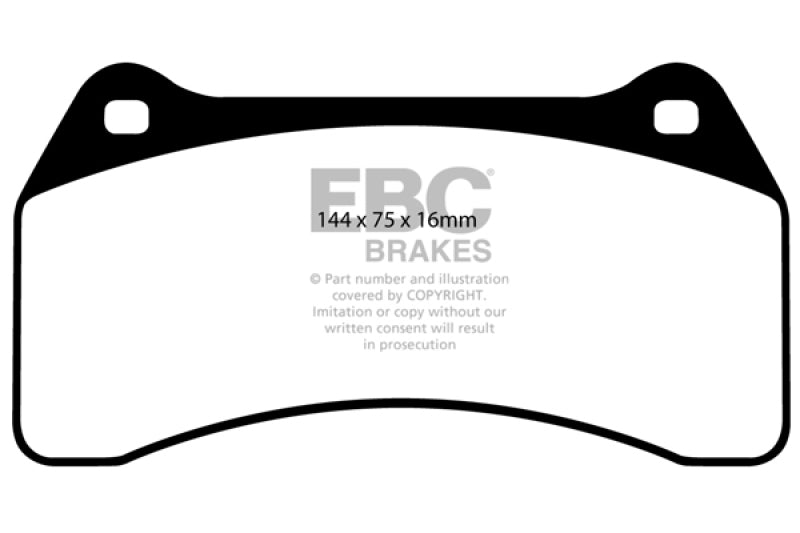 EBC 03-06 Jaguar XJR 4.2 Supercharged Redstuff Front Brake Pads - DP31462C