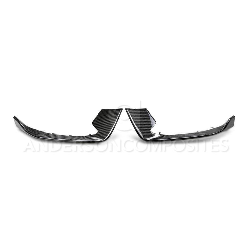 Anderson Composites 15-20 Ford Mustang Shelby GT350 Carbon Fiber Bumper Inserts - AC-FBI15MU350