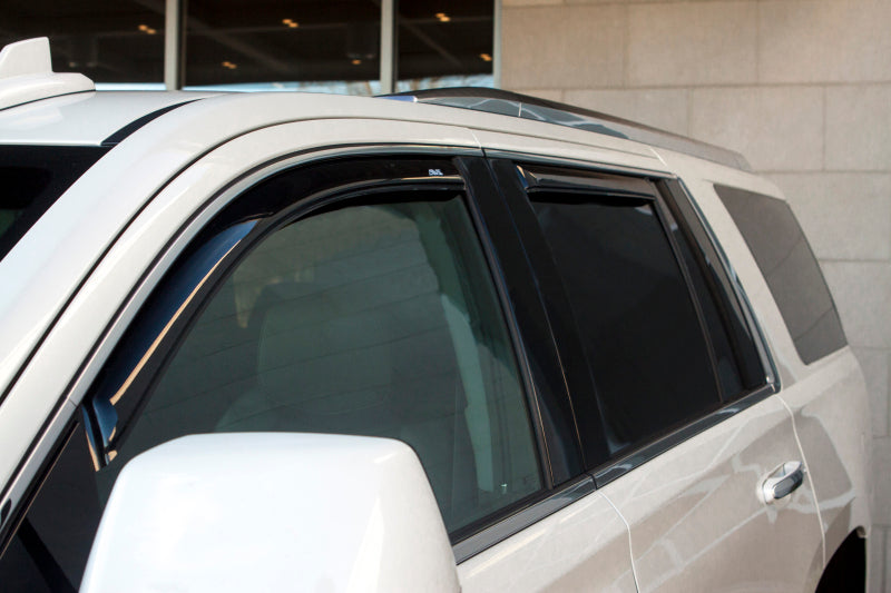 AVS 07-14 Cadillac Escalade Ventvisor In-Channel Front &amp; Rear Window Deflectors 4pc - Smoke - 194415