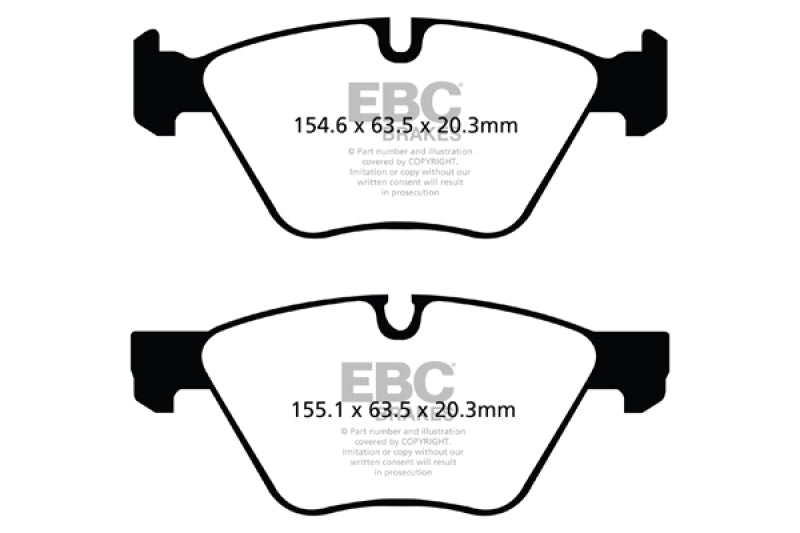 EBC 06-07 BMW 330i/330Xi (E90) Bluestuff Front Brake Pads - DP51493NDX