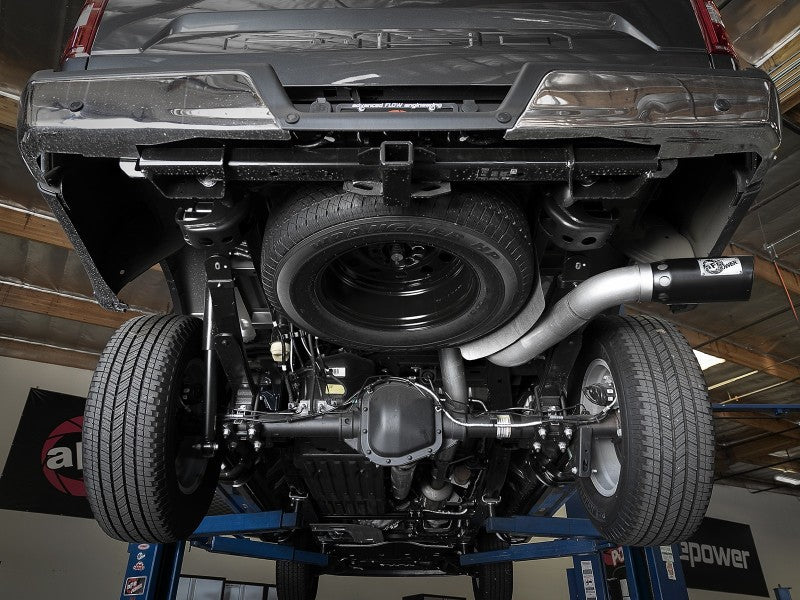 aFe 2021 Ford F-150 V6-3.0L (td) Large Bore 409 SS DPF-Back Exhaust System - 49-43143-B