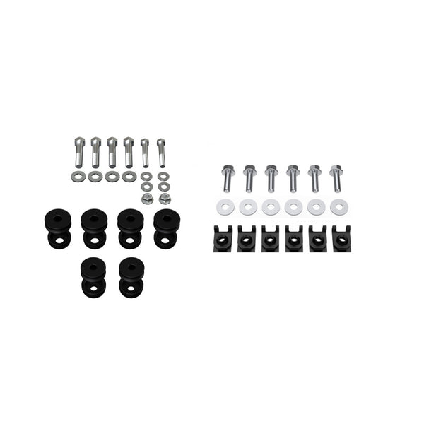 QA1 67-81 GM F-Body / 68-74 GM X-Body Aluminum Body Mount Kit - 5263 for 1967-1981 Chevrolet Camaro - front view