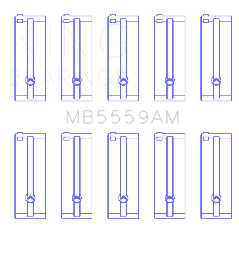 King Isuzu 4ZB1 (Size STD) Main Bearing Set - MB5559AM