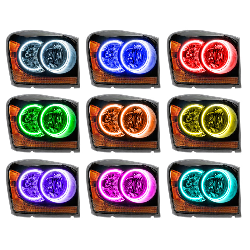 Oracle 04-06 Dodge Durango SMD HL - Black - ColorSHIFT w/ Simple Controller SEE WARRANTY - 7107-504