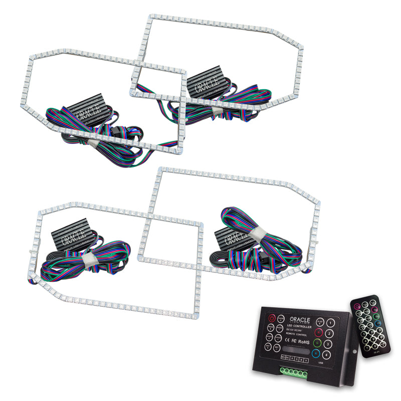 Oracle Chevy Silverado 14-15 Halo Kit Non-Projector Style - ColorSHIFT w/ 2.0 Cntrl SEE WARRANTY - 2271-333