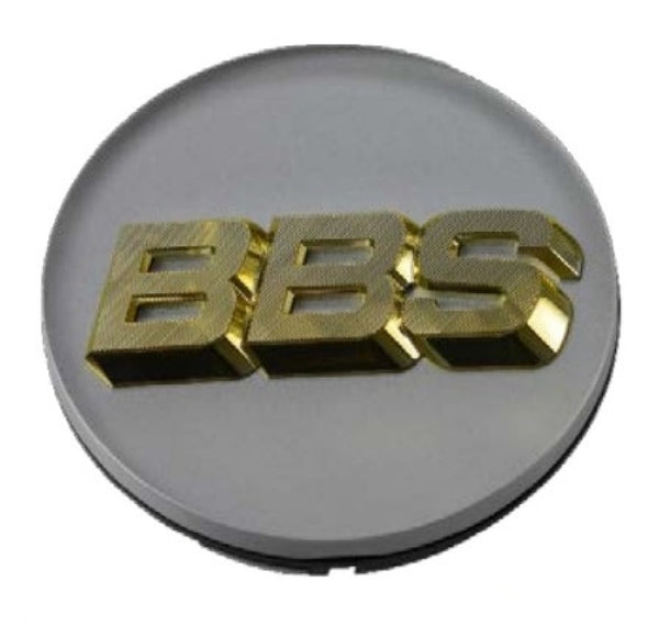BBS Center Cap 70.6mm White/Gold (3-tab) - 56.24.190 by BBS
