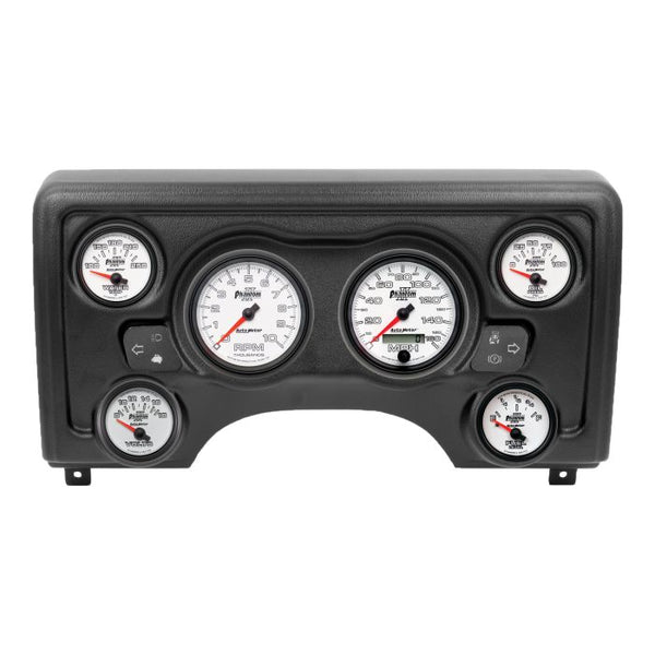 Autometer Phantom II Direct Fit Dash Kit 97-06 Jeep TJ (2 x 3-3/8in. / 4 x 2-1/16in.) - 90011-10