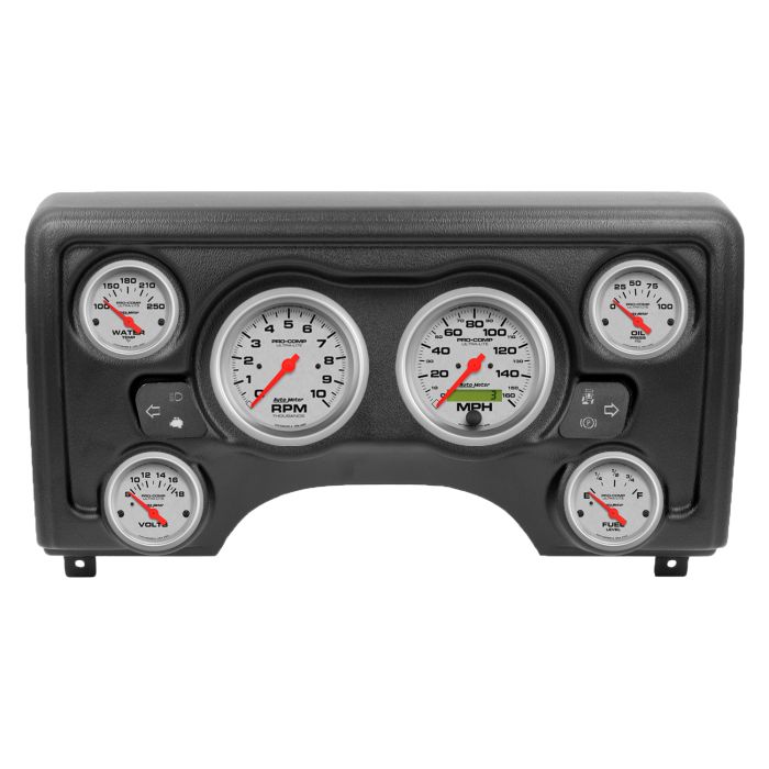 Autometer Ultra-Lite Direct Fit Dash Kit 97-06 Jeep TJ (2 x 3-3/8in. / 4 x 2-1/16in.) - 90011-13