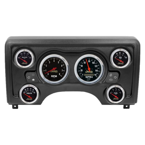Autometer Jeep Direct Fit Dash Kit 97-06 Jeep TJ (2 x 3-3/8in. / 4 x 2-1/16in.) - 90011-16