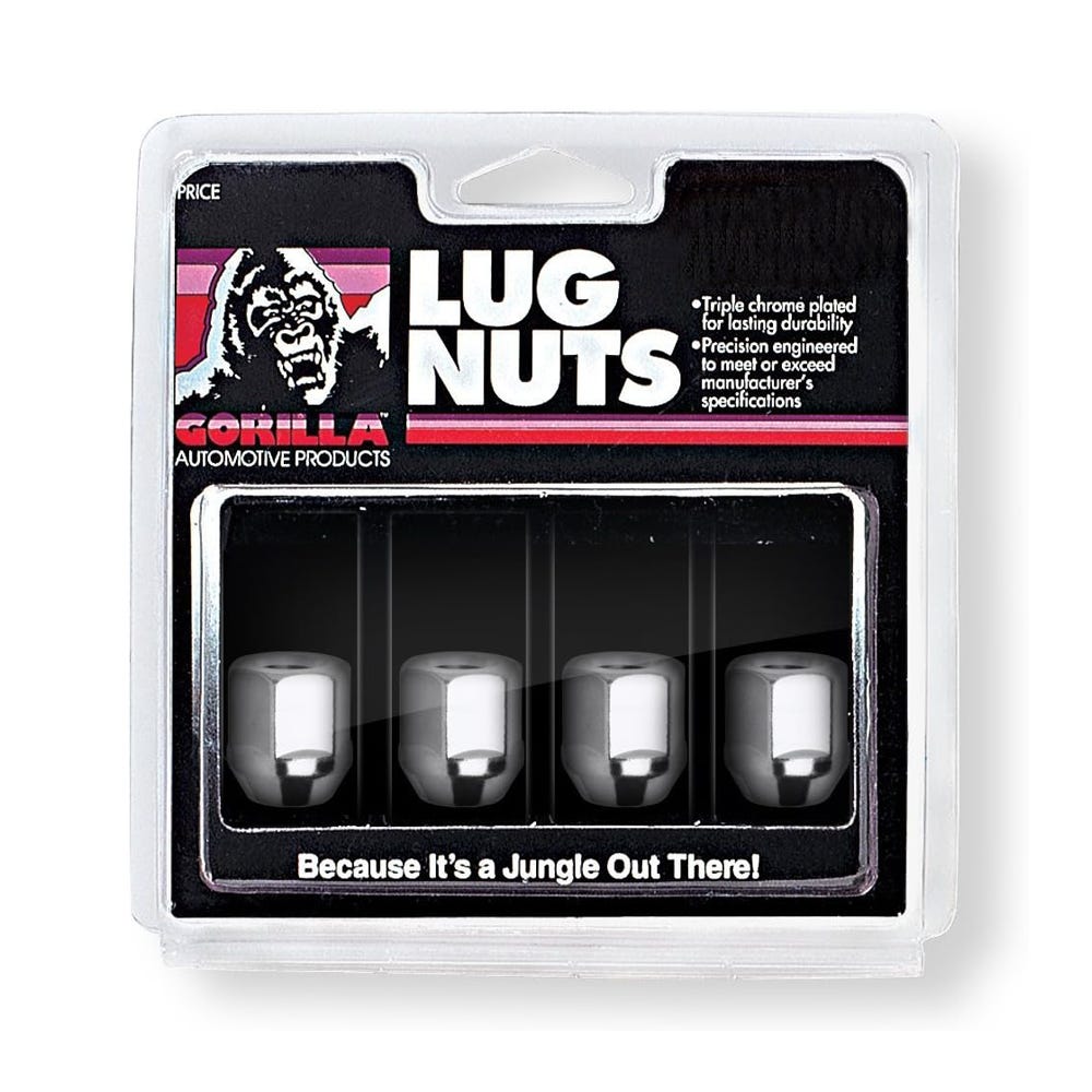 Gorilla Automotive - Bulge OE Lug 13/16" 12-1.25 Zinc Clam - 000000000000090027