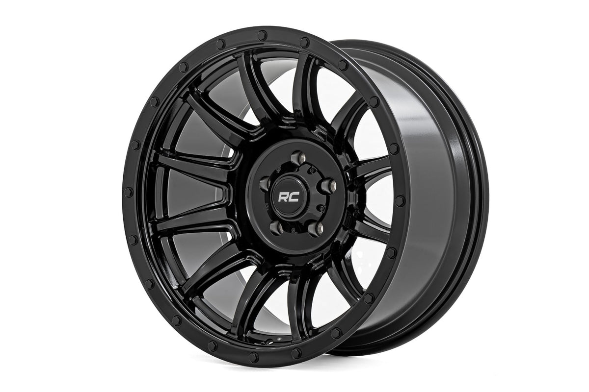 Rough Country 90 Series Wheel/One-Piece/Gloss Black/20x9/6x5.5/0mm - 90200912B
