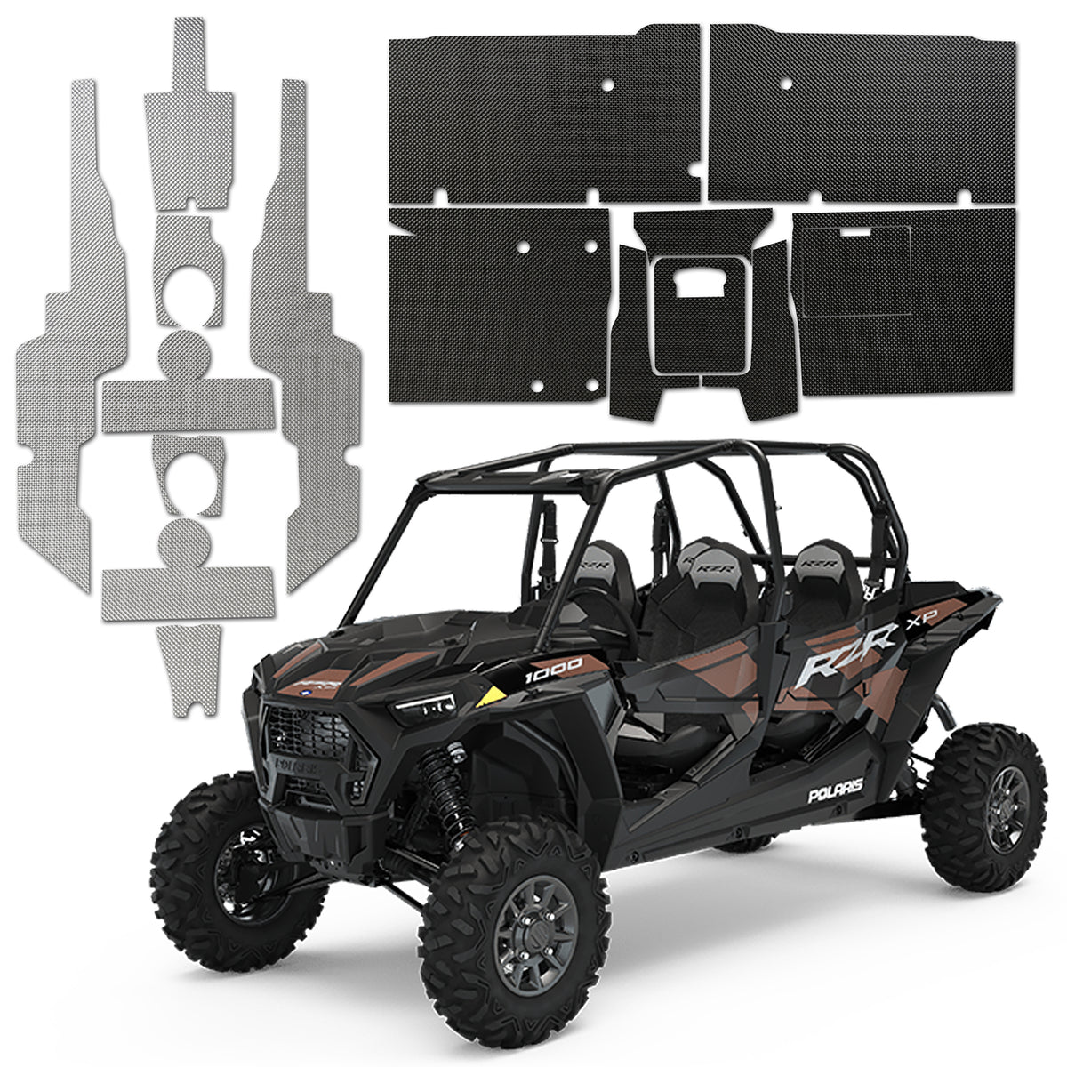 DEI 19-22 Polaris RZR XP 4 1000/RZR XP 4 Turbo/RZR Turbo 4 S Complete Heat Control Kit - 902407 by DEI - front view