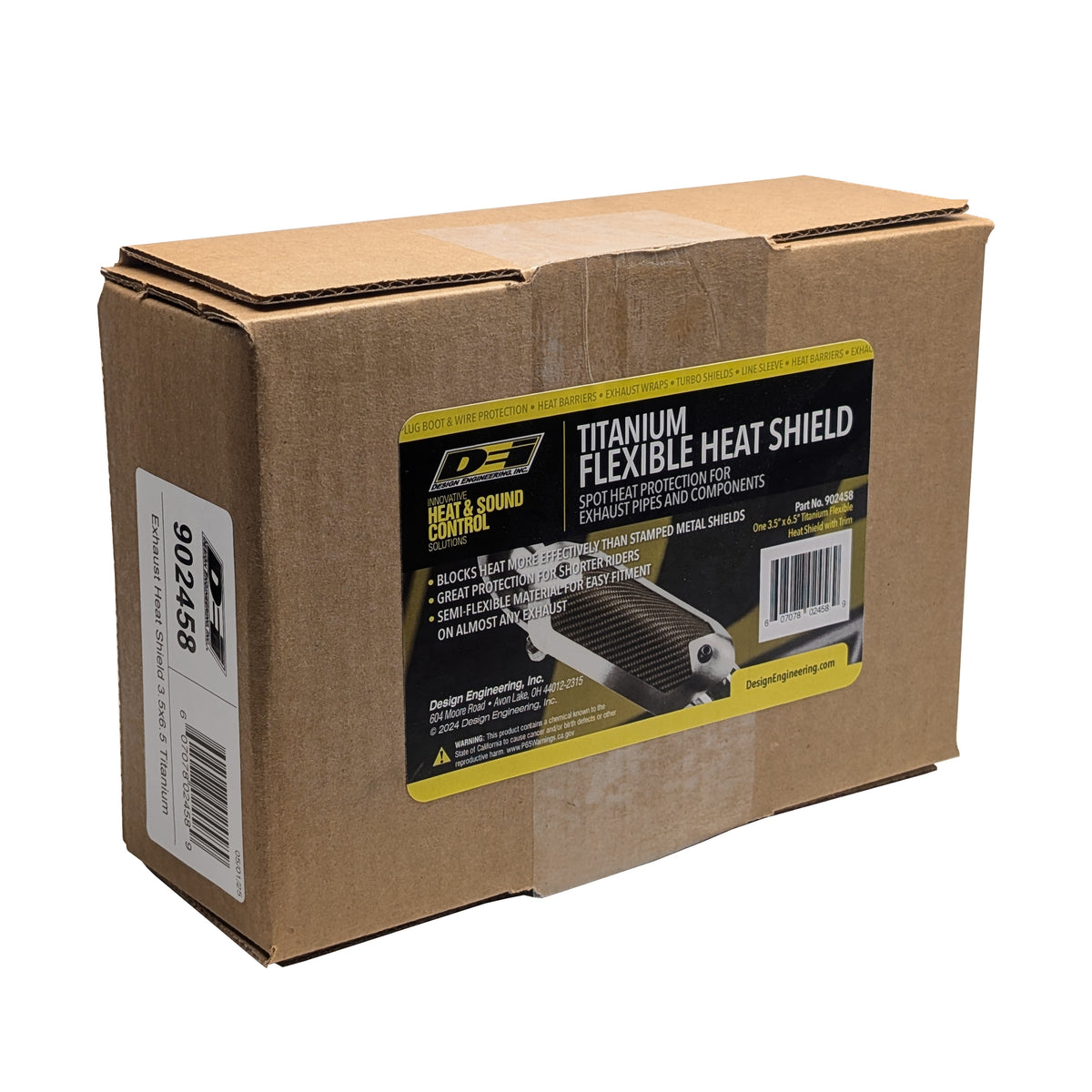 DEI Flex Heatshield Gen III 3.5x6.5 - 902458 by DEI - front view