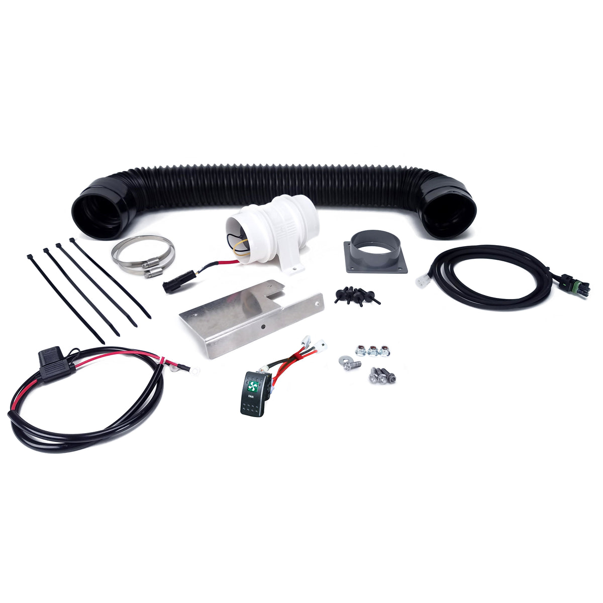 DEI 15-24 Honda Pioneer 1000-3/1000-5/1000-6 (Non CA Models) Auxiliary Fan Kit w/Manual Control - 902481 for 2015-2024 Honda 