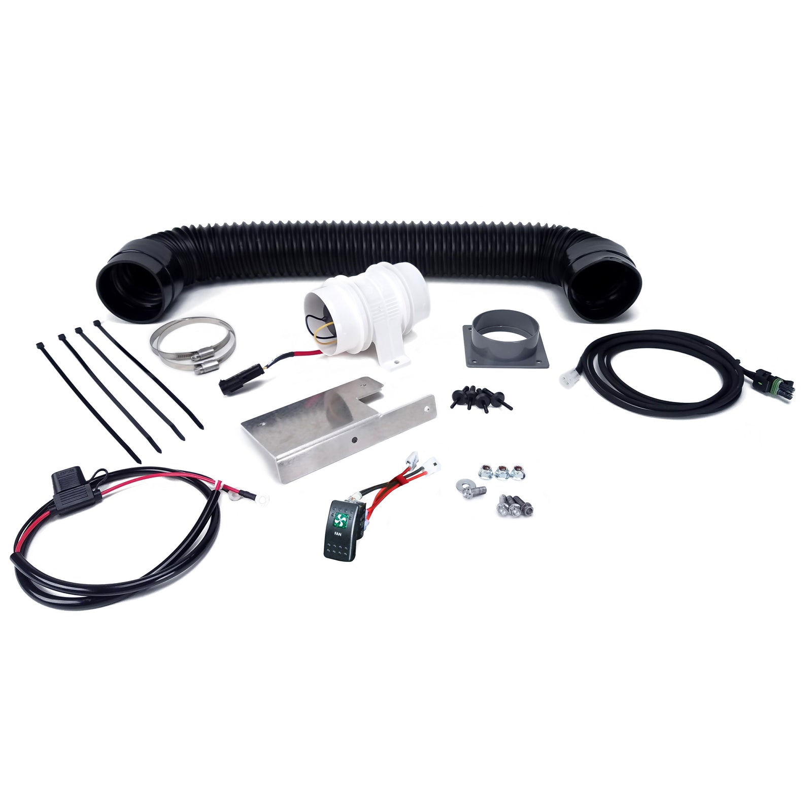 DEI 15-24 Honda Pioneer 1000-3/1000-5/1000-6 (Non CA Models) Auxiliary Fan Kit w/Manual Control - 902481 for 2015-2024 Honda 