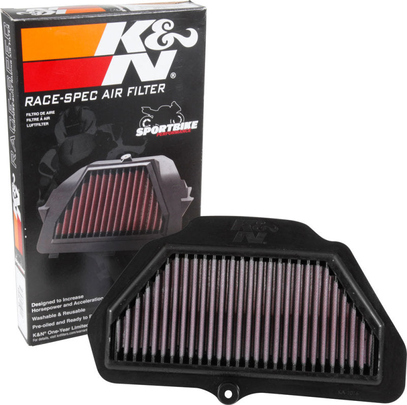 K&amp;N 2016 Kawasaki ZX1000 Ninja ZX-10R Race Specific Replacement Air Filter - KA-1016R