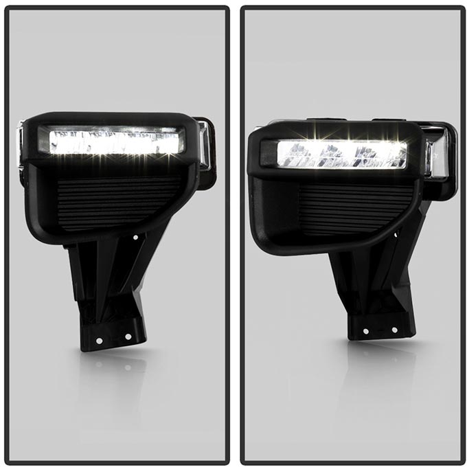 Spyder 20-22 Ford F250/F350 Super Duty OEM Full LED Fog Lights W/ Switch - Clear