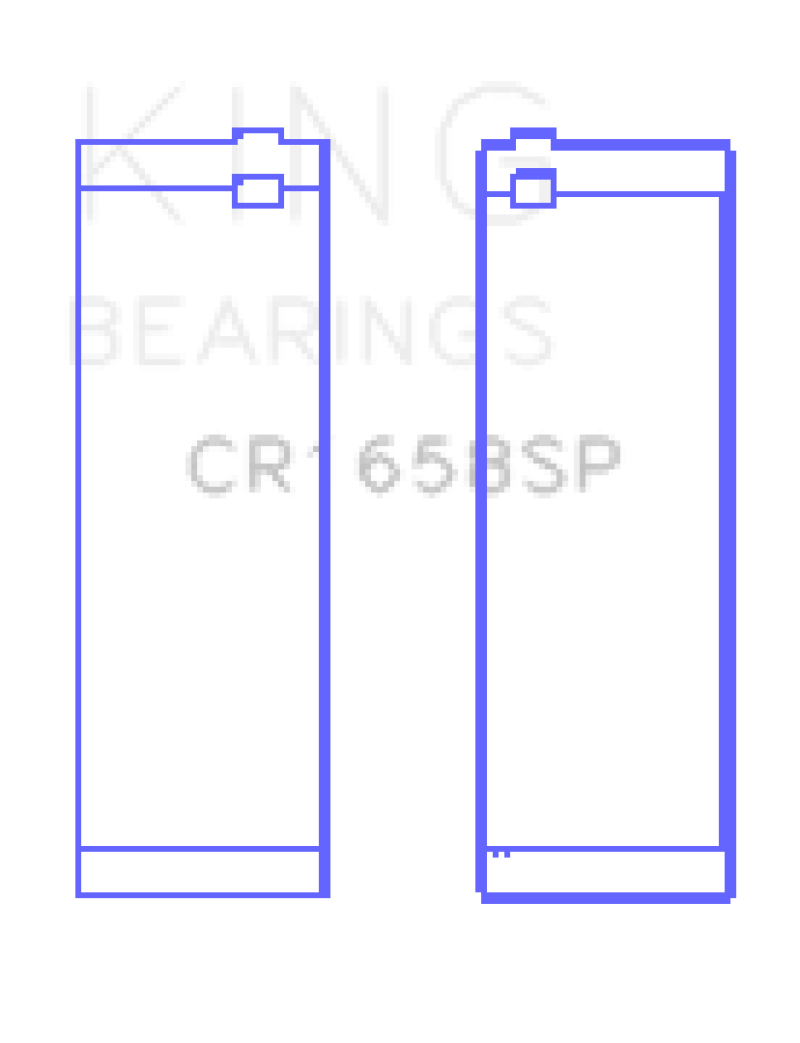 King BMW N47 D20 A/N47S D20 D Sputter (Size +.25mm) Connecting Rod Bearing Set - CR1658SP0.25