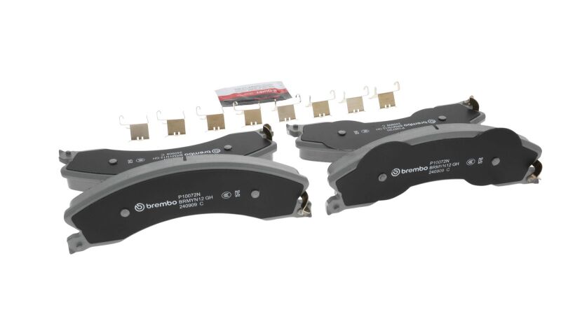 Brembo 09-17 Chevrolet Silverado 2500 HD/GMC Sierra 2500 HD/Silverado 3500 HD Front NAO Brake Pad - P10072N