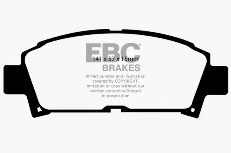 EBC 93-95 Toyota MR2 2.0 Turbo Redstuff Front Brake Pads - DP3995C